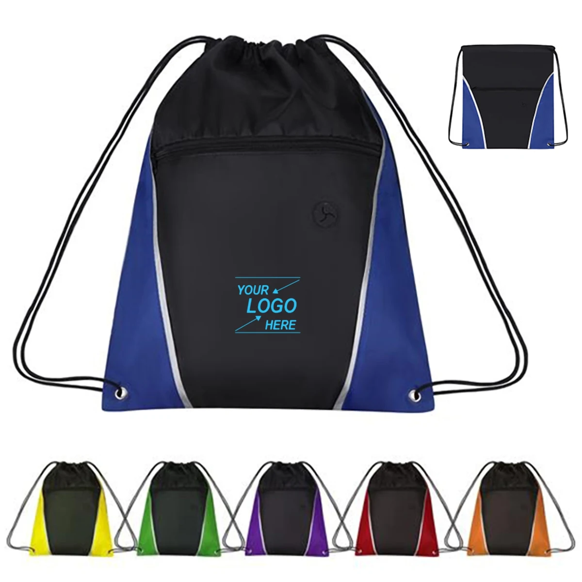 Large Cotton Drawstring Laundry Hamper Bag 1