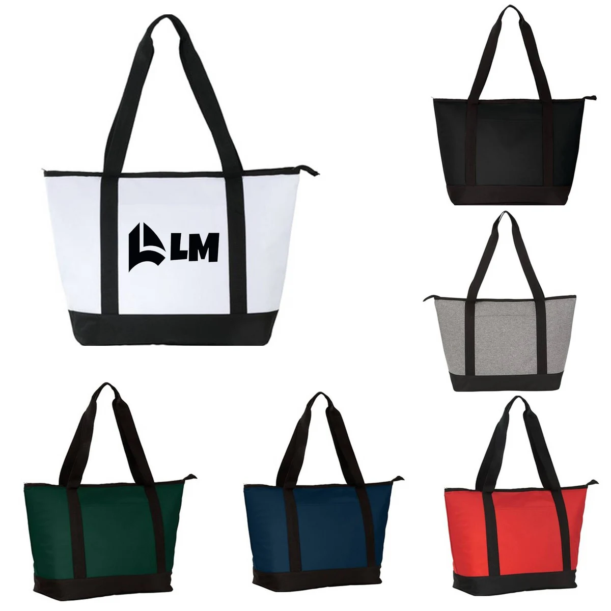 Oxford Cloth Insulated Beach Tote Bagler Tote Bag 1
