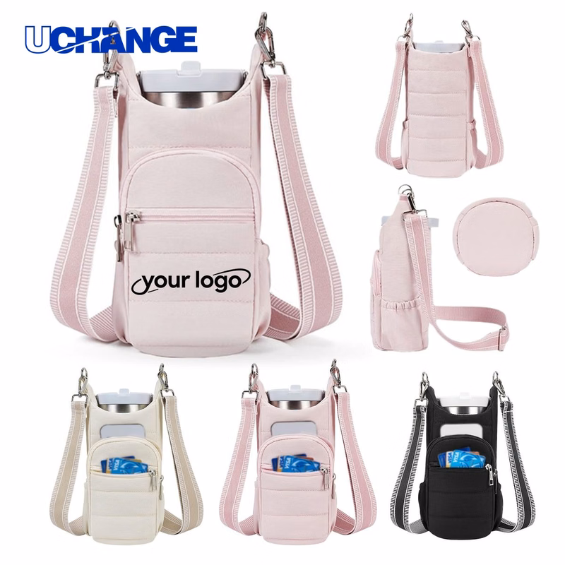 Foldable Crossbody Water Bottle Bag