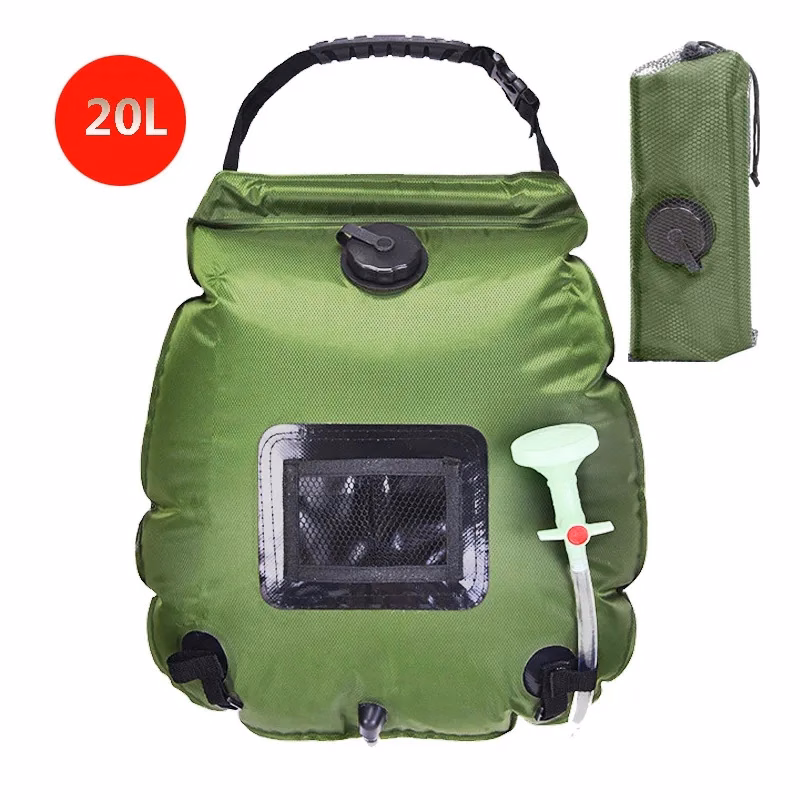 20L Solar Heated Camping Shower Bag