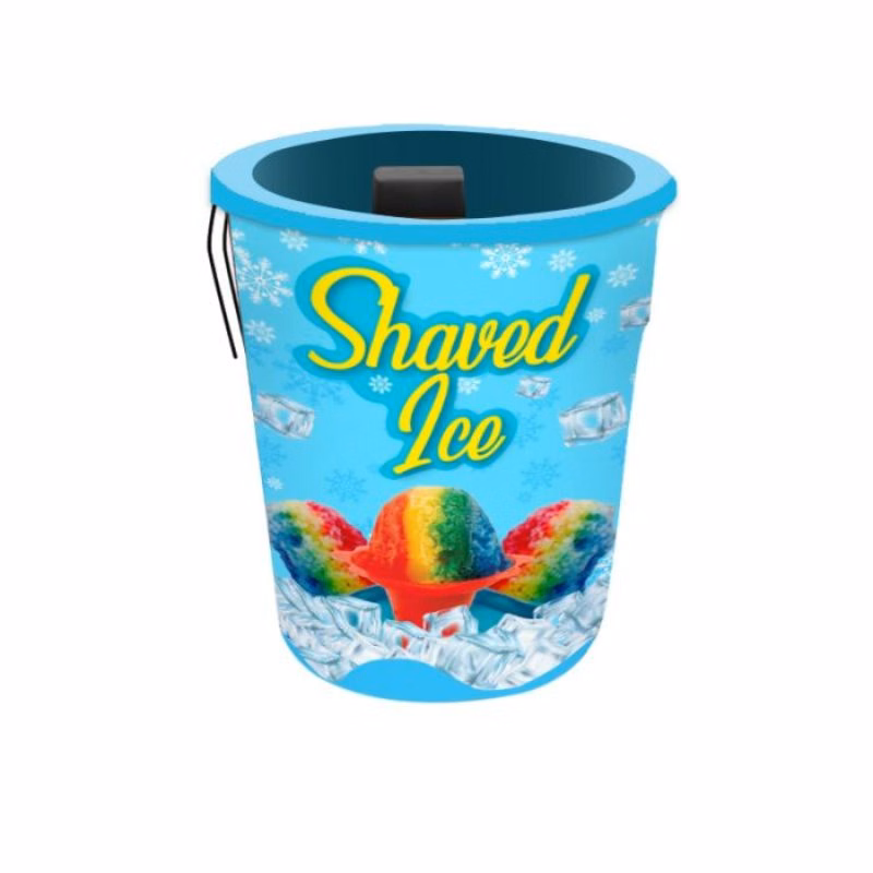 Shaved Ice Pre Printed advertising bin Fab-Can™ - Blue