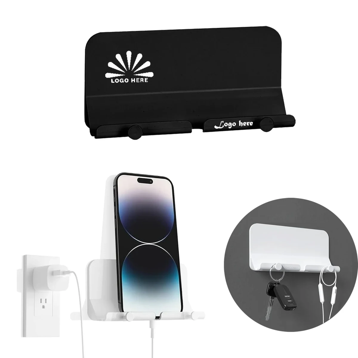 Wall-mounted Mobile Phone Holder Extension Hook 1