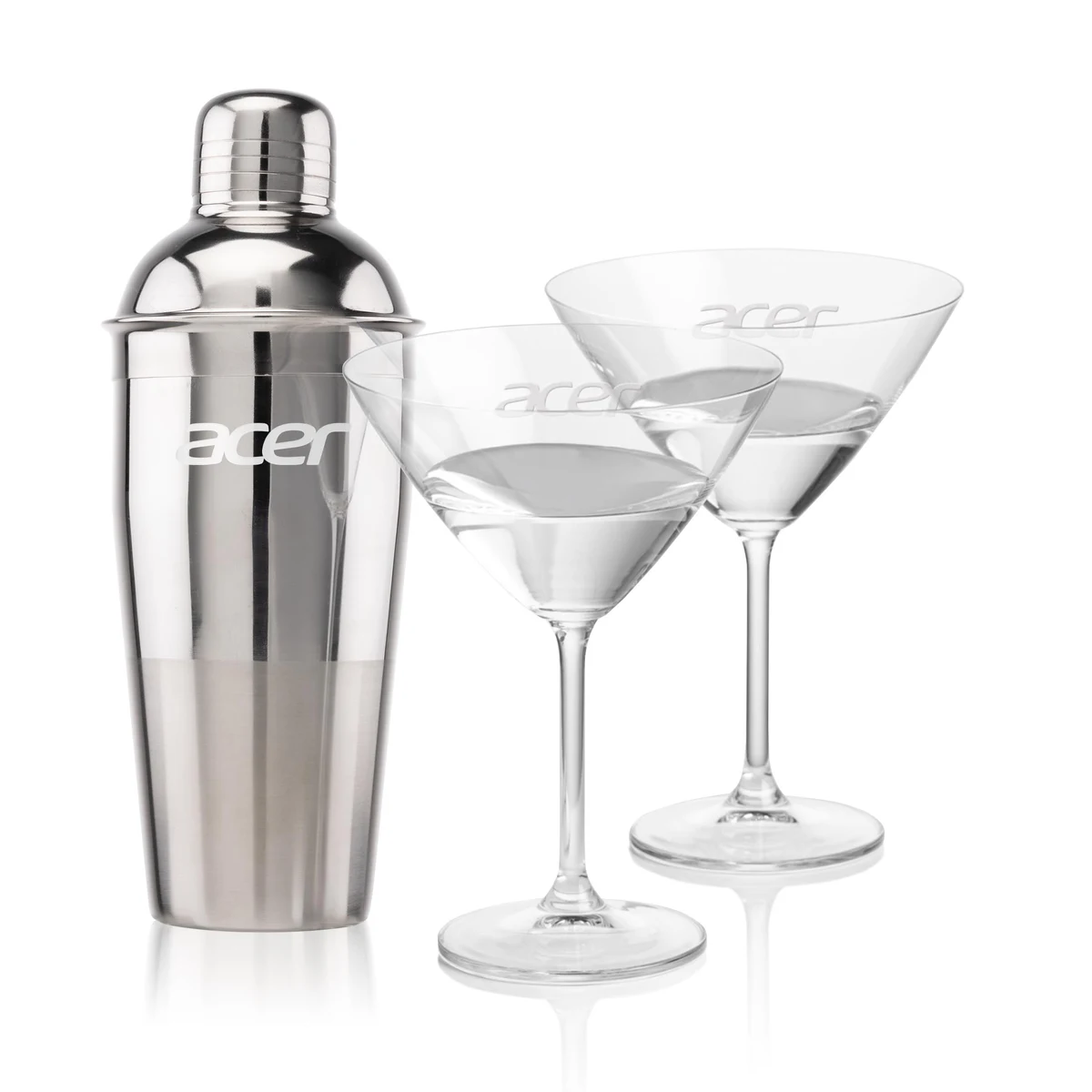 Catania Shaker & Coleford Martini Set, custom bottle opener with logo imprint 1
