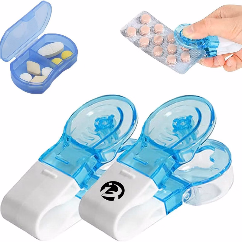 Blue Portable Pill Taker Remover