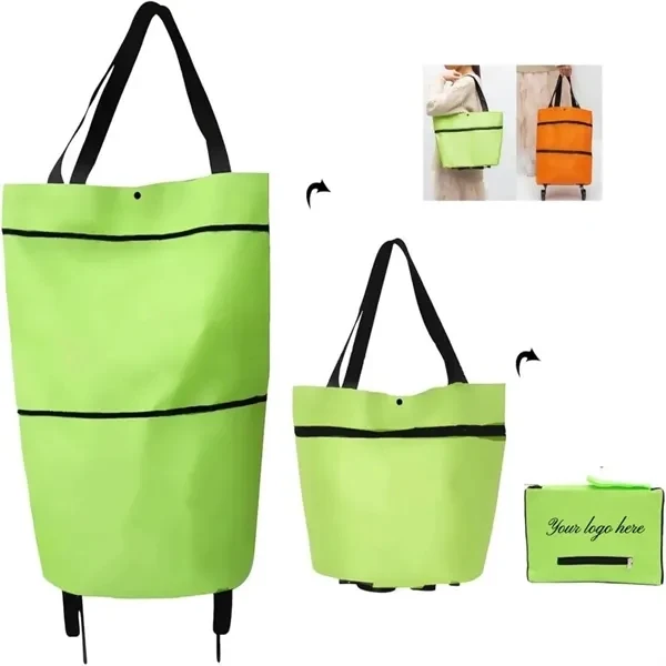 Portable Rolling Tote Shoppings Bags with Wheels for Work, School and Travel 1