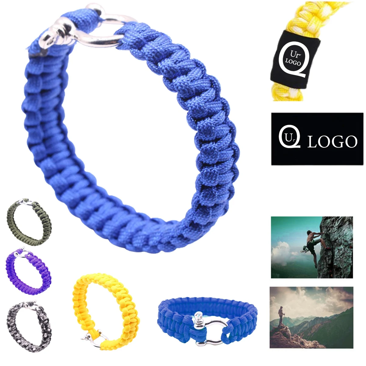 Paracord Bracelets W/Metal Clasp 1