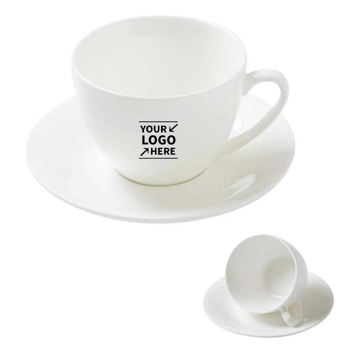 Ceramic Coffee Cup with Saucer
1