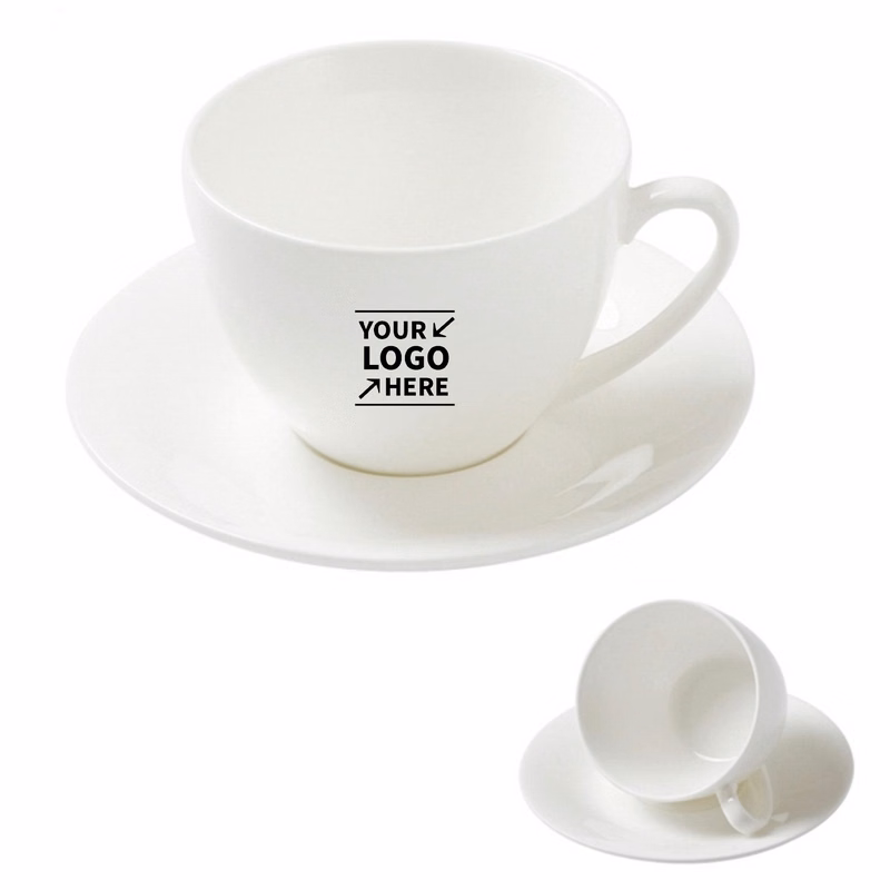 Ceramic Coffee Cup with Saucer
