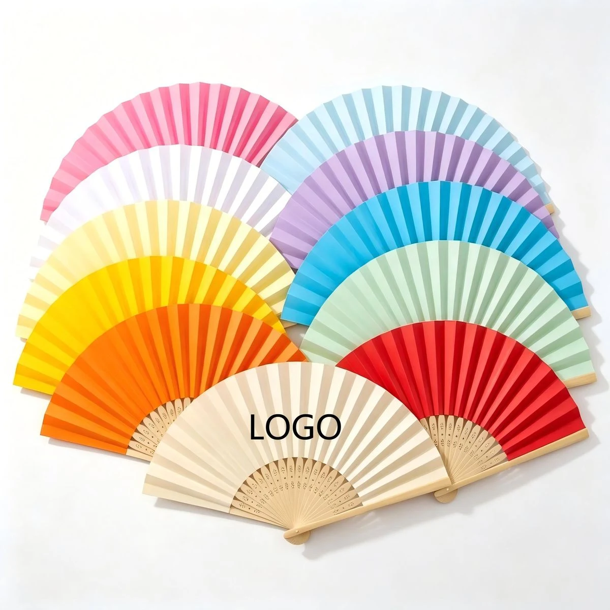 Bamboo Folding Paper Hand Fan 1