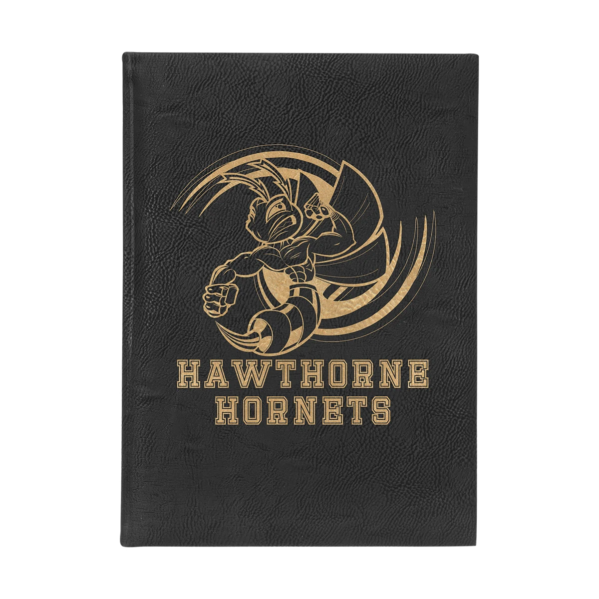 7" x 9" Black/Gold Leatherette Sketch Book 1