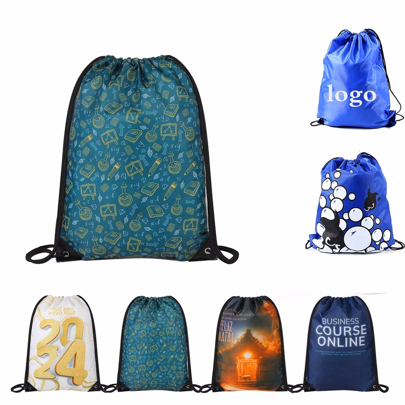 420D Sturdy Dye-Sublimated Drawstring Backpack

