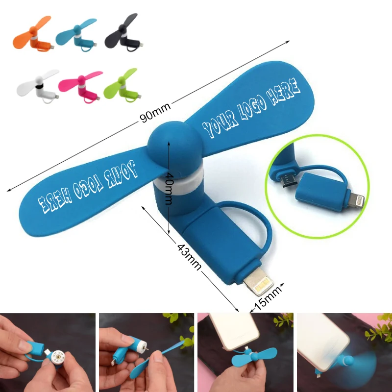2 in 1 Mini Electric Fan for Cellphone 1