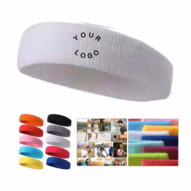 Moisture Absorbing Sports Headband with Comfort Fit