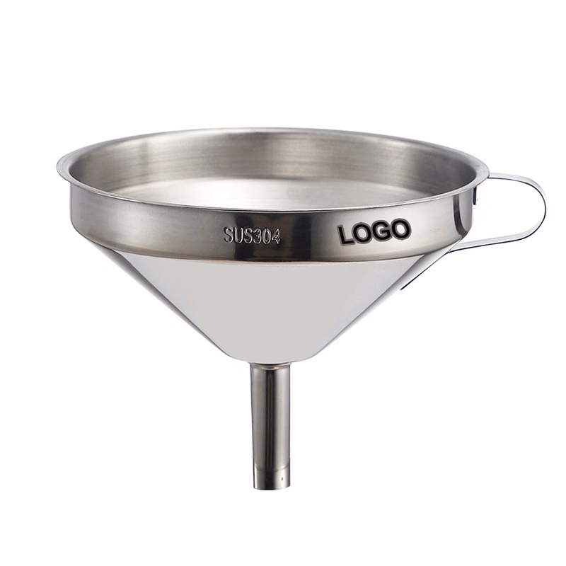 Steel Kitchen Funnel with Removal Strainer Food Filter