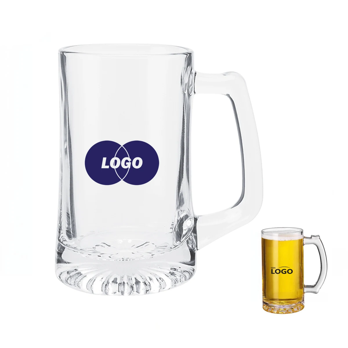 22oz Classic Glass Beer Mug 1