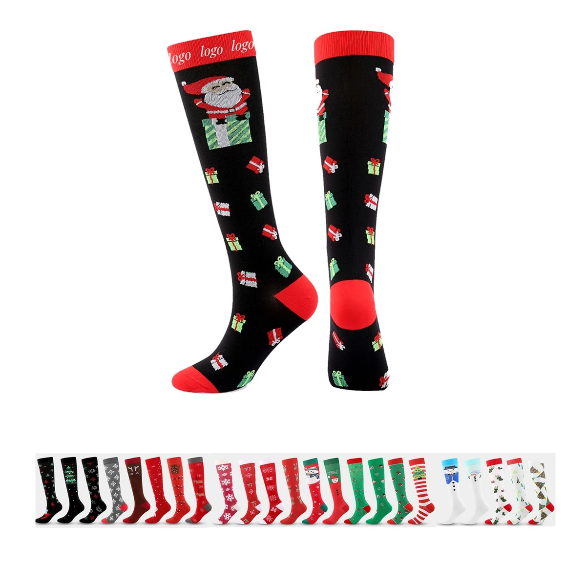 Seasonal Holiday Christmas Halloween Socks 1