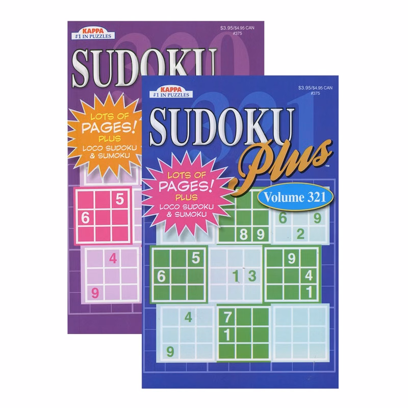 Sudoku Puzzles Books - 96 Pages Two Titles