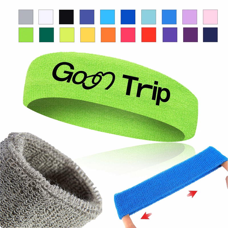 Embroidered Sweat Absorbing Headband
