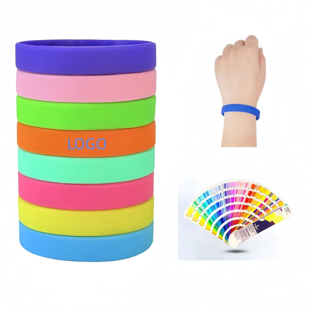 Silicone Solid Color Wristband 1
