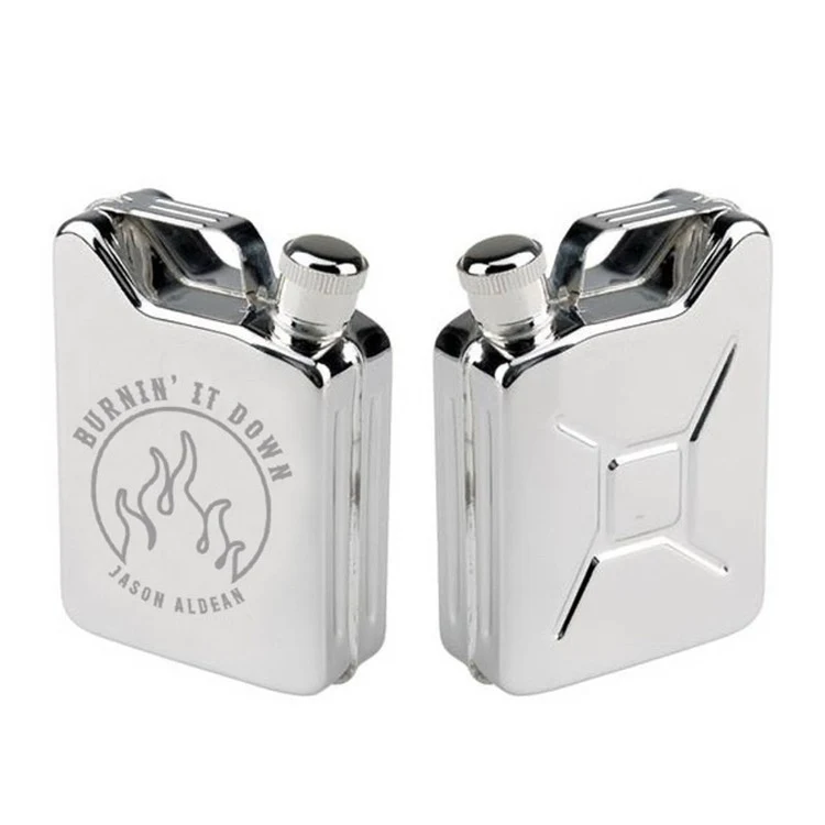 Maxam 5oz Stainless Steel Gas Can Flask 1