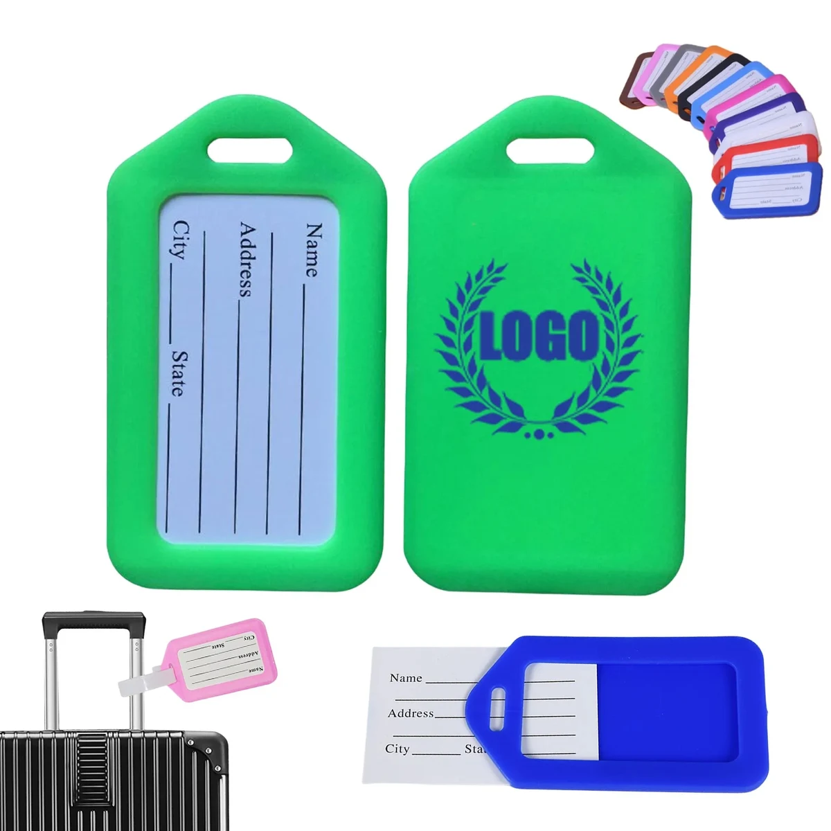 Plastic Luggage Tag Baggage Identification Hanging Label 1
