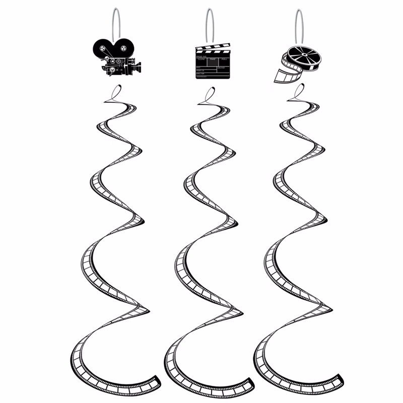 Printed Filmstrip Whirls