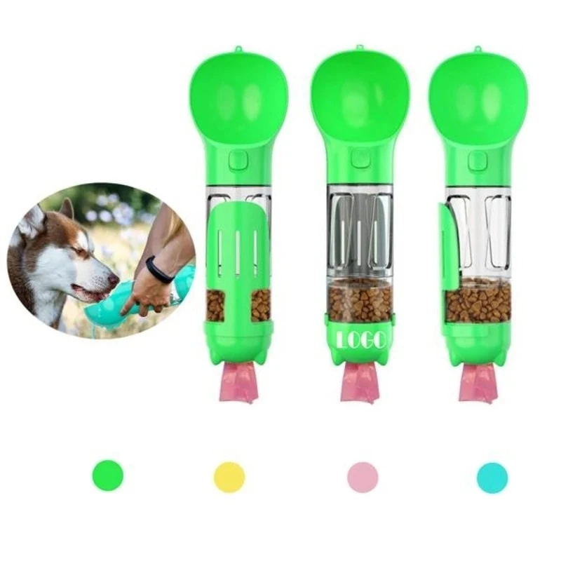 Dog Pet Travel Water Bottle Dispenser With Food Container 1