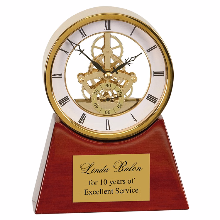 Carriage Executive Clock-Gold