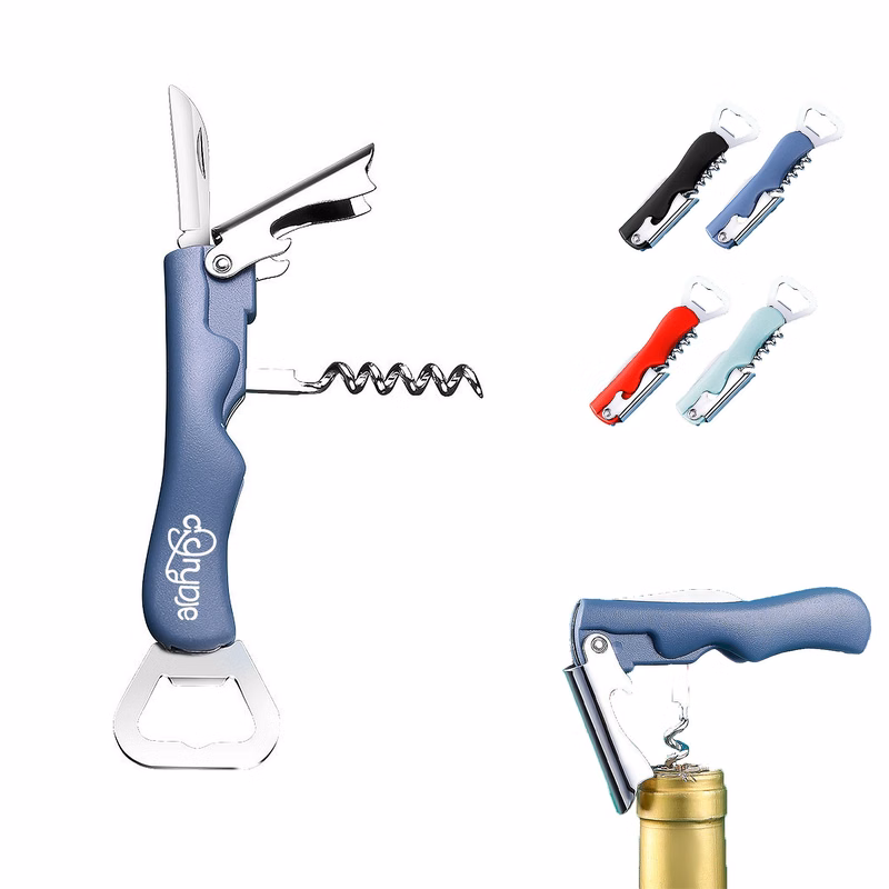 Plastic Stainless Steel Multifunctional Bottle Opener
