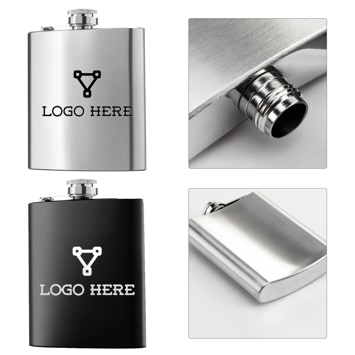 Outdoor Hip Flask, custom water bottle with logo imprint 1
