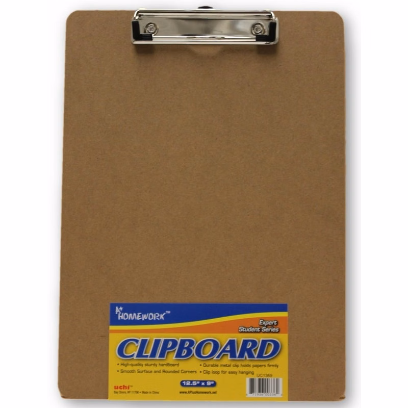 Clipboards - Hardboard Low Profile Clip