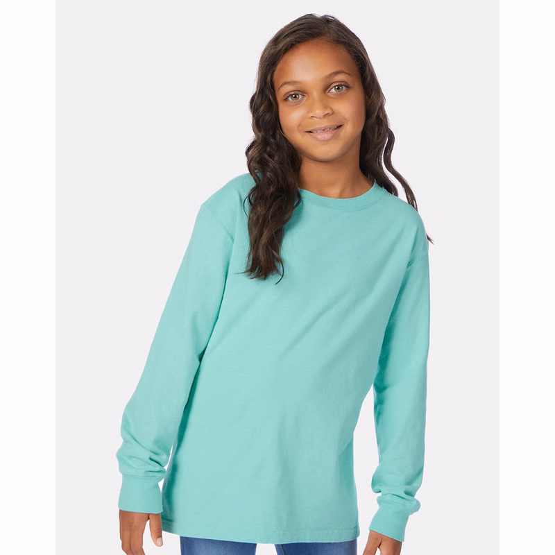 Youth Garment-Dyed Long Sleeve T-Shirt - GDH275