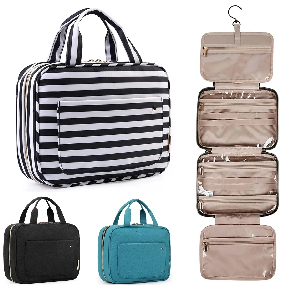 In Stock High Quality Travel Toiletry Bag Hanging Organizer 1