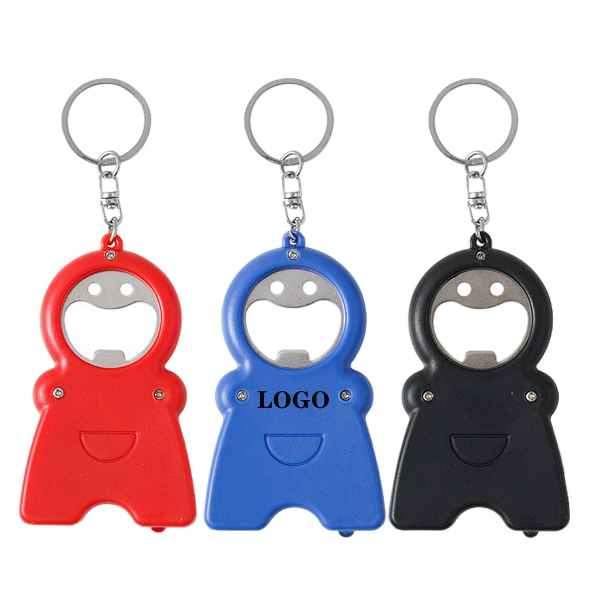 3 in 1 Smile Keychain Opener Flashlight 1