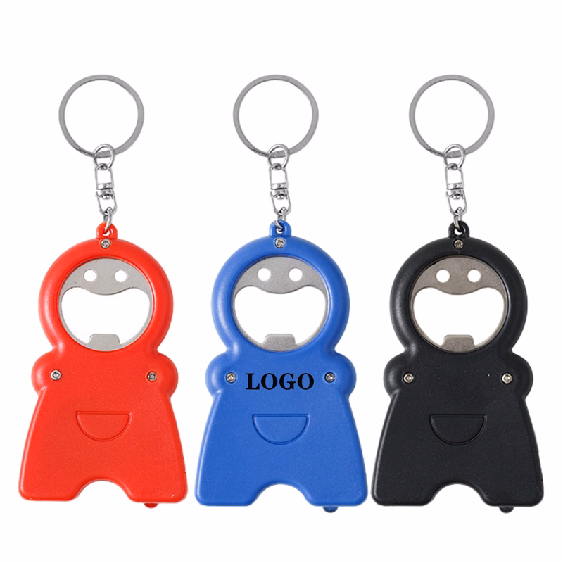 3 in 1 Smile Keychain Opener Flashlight