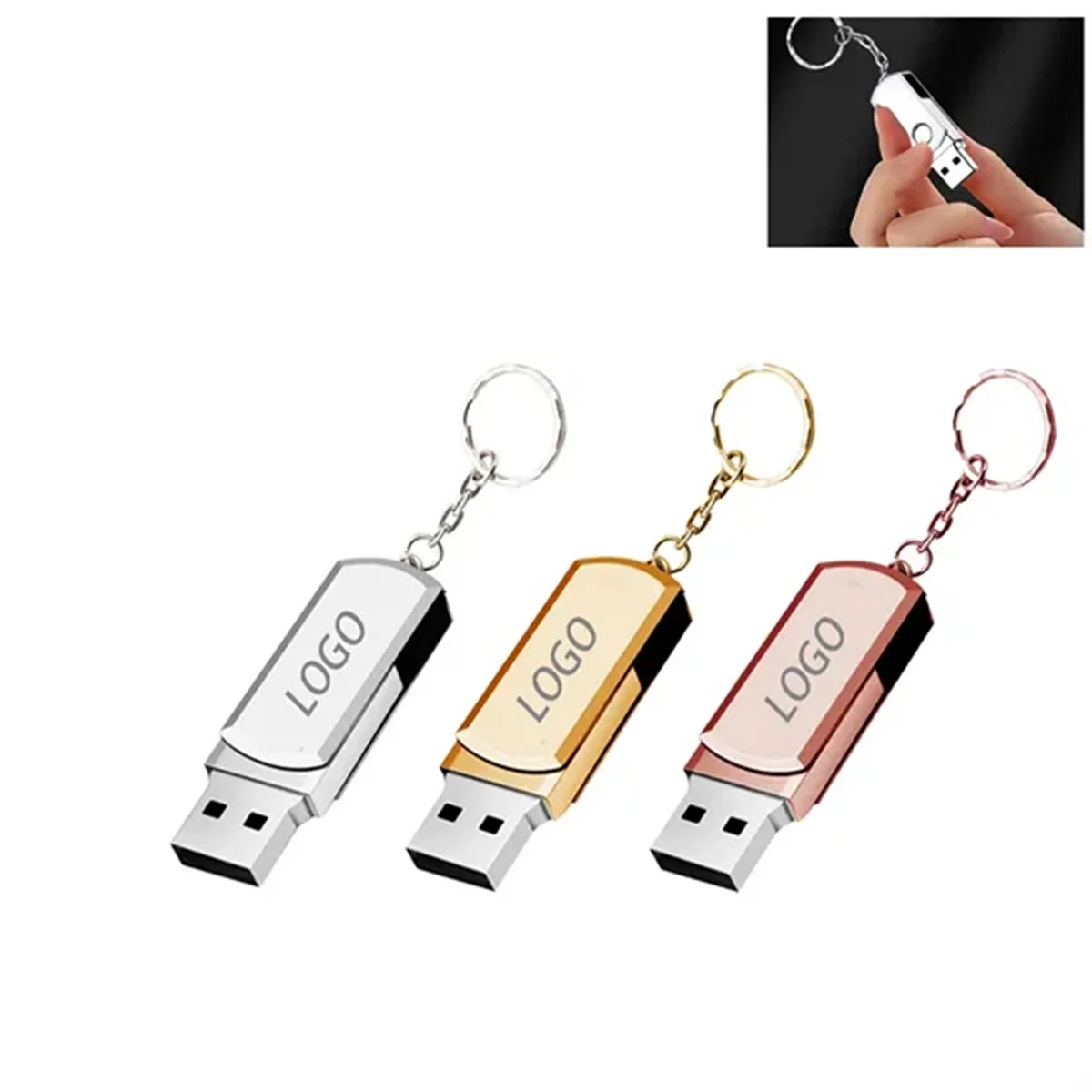 4GB Keychain Flash Drive 1