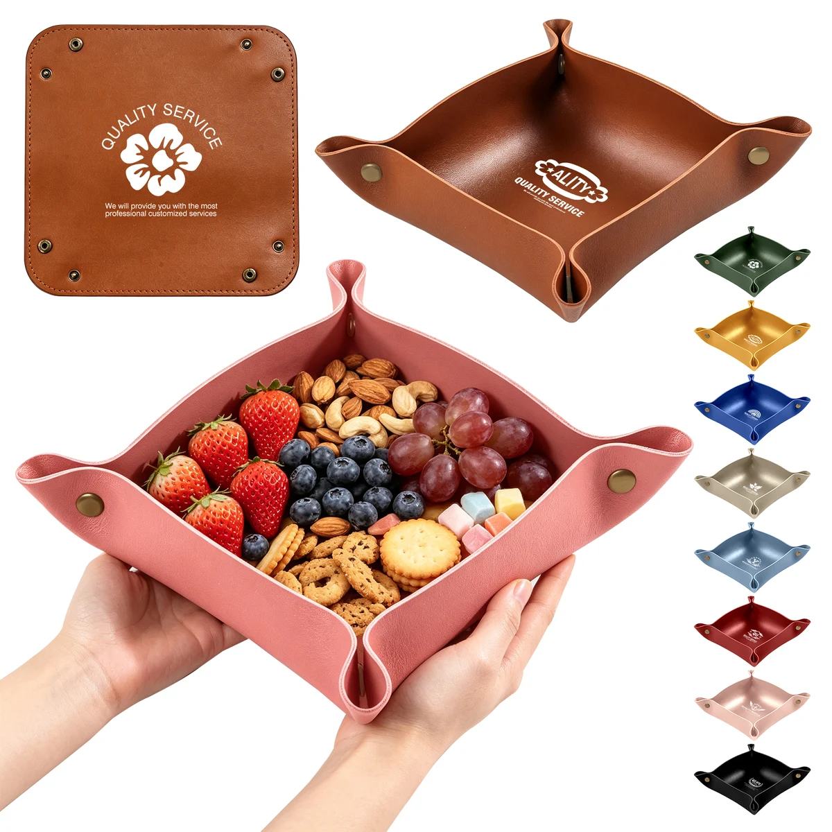 Leather Imitation Desk Organizer 1