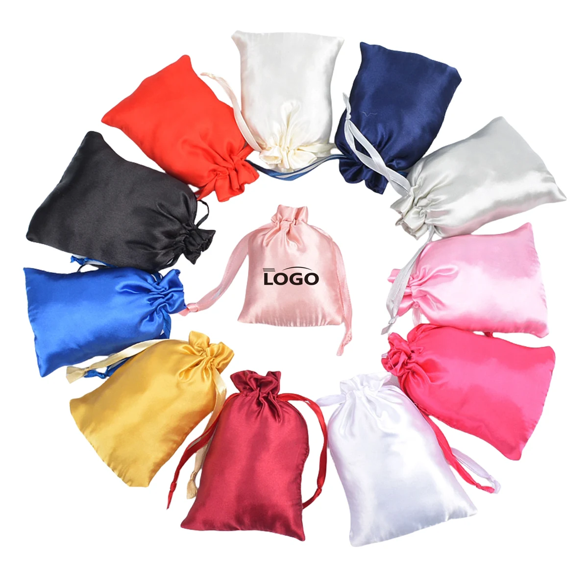 Satin Gift Drawstring Bag 1