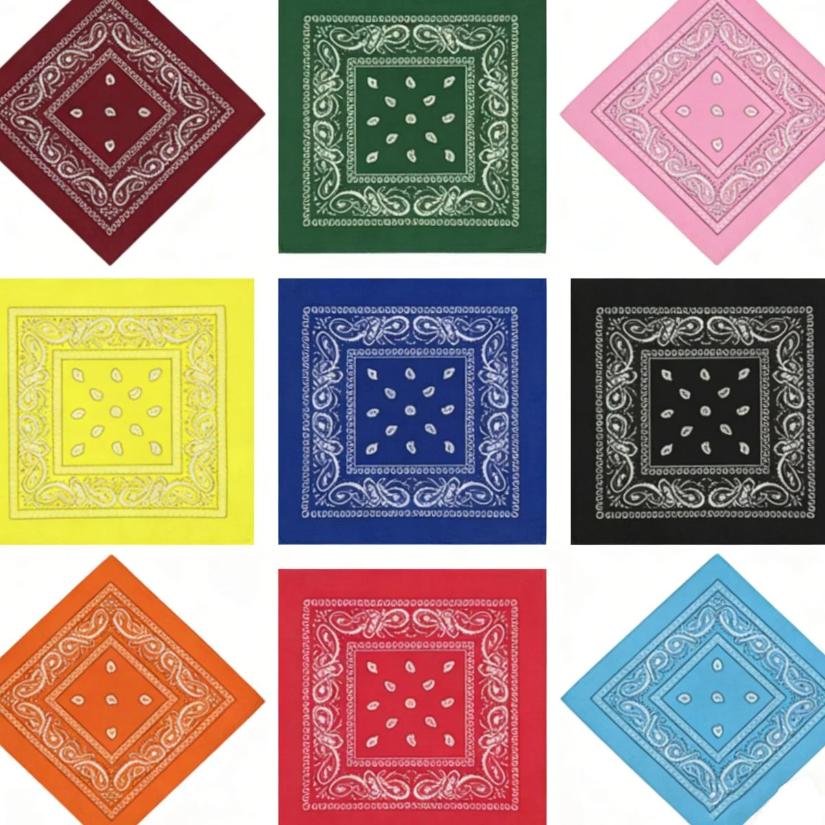 Polyester Bandanna Square Scarf 1
