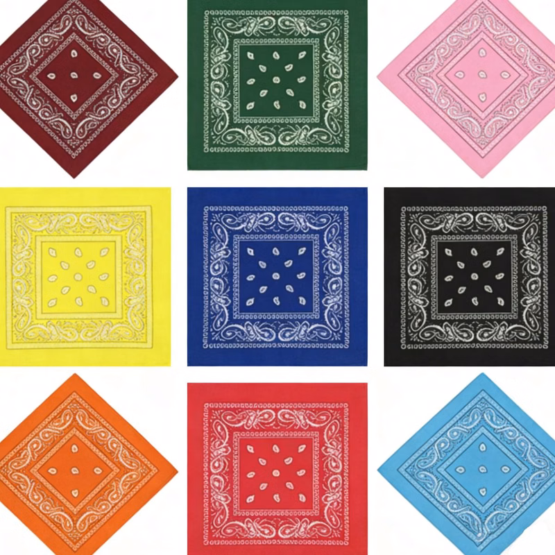 Polyester Bandanna Square Scarf