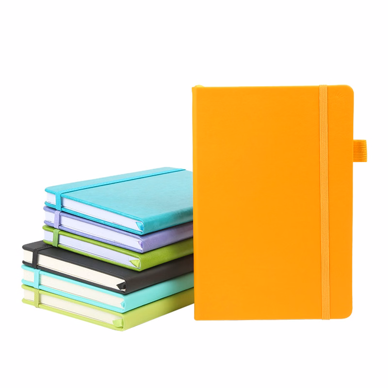 A5 Leather Notebook With Pen Holder Loop