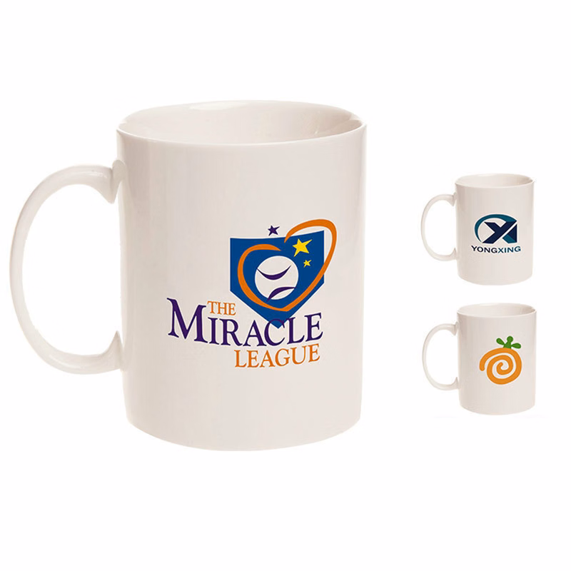 12oz White Ceramic Coffee Mug
