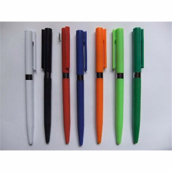Plastic rotary ballpoint pen