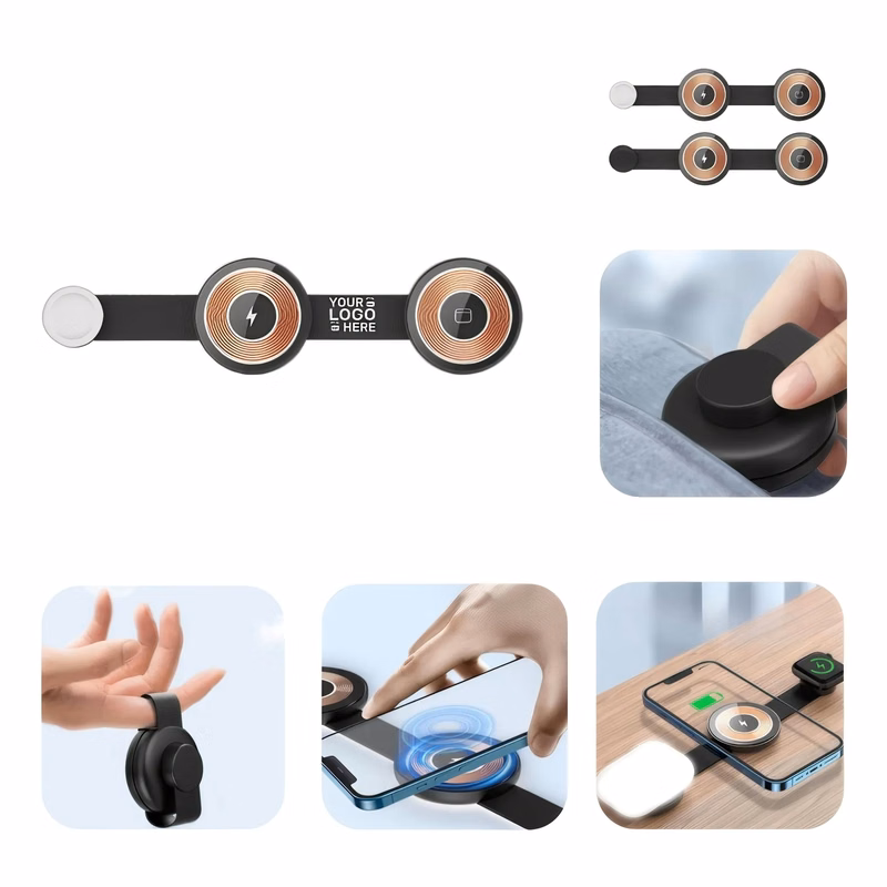 Leather Foldable Magnetic Wireless Charger