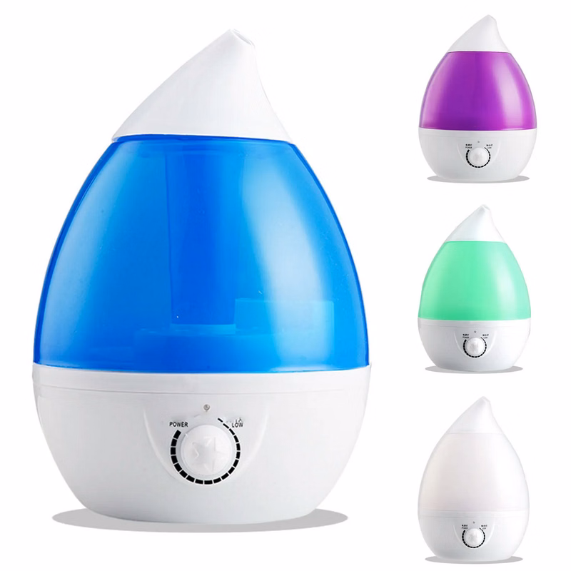 LED Colorful Water Drop Air Humidifier