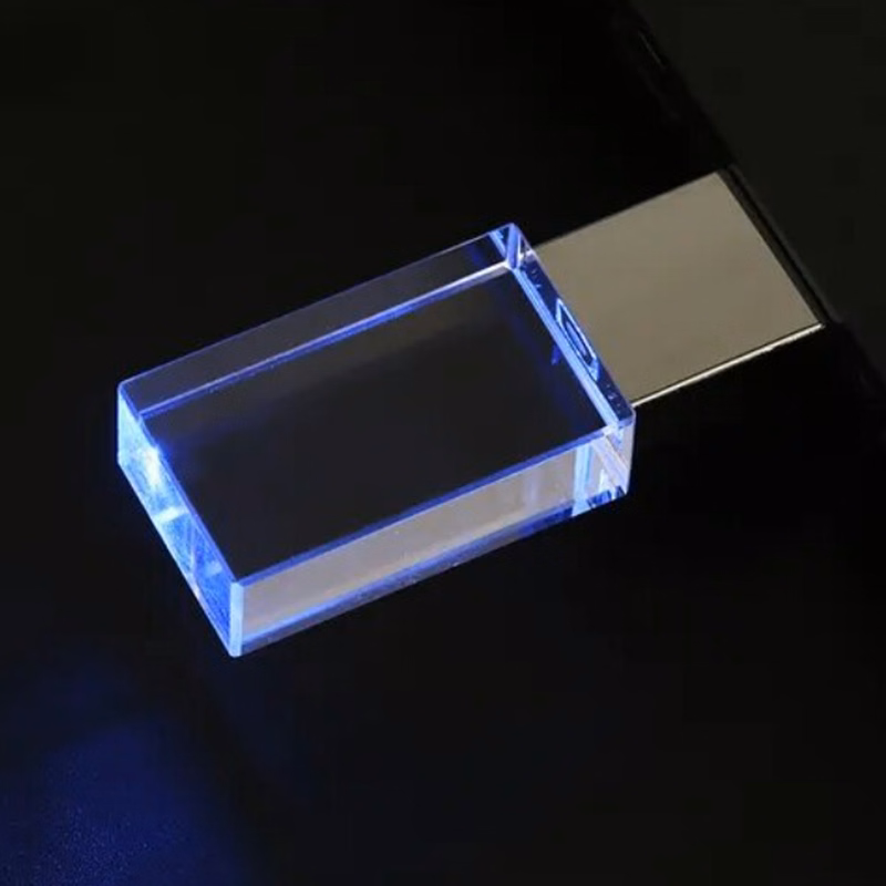 1 GB Logo Glow Crystal Usb Drive