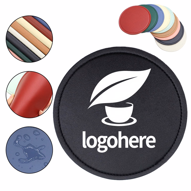 Business PU Drink Coaster