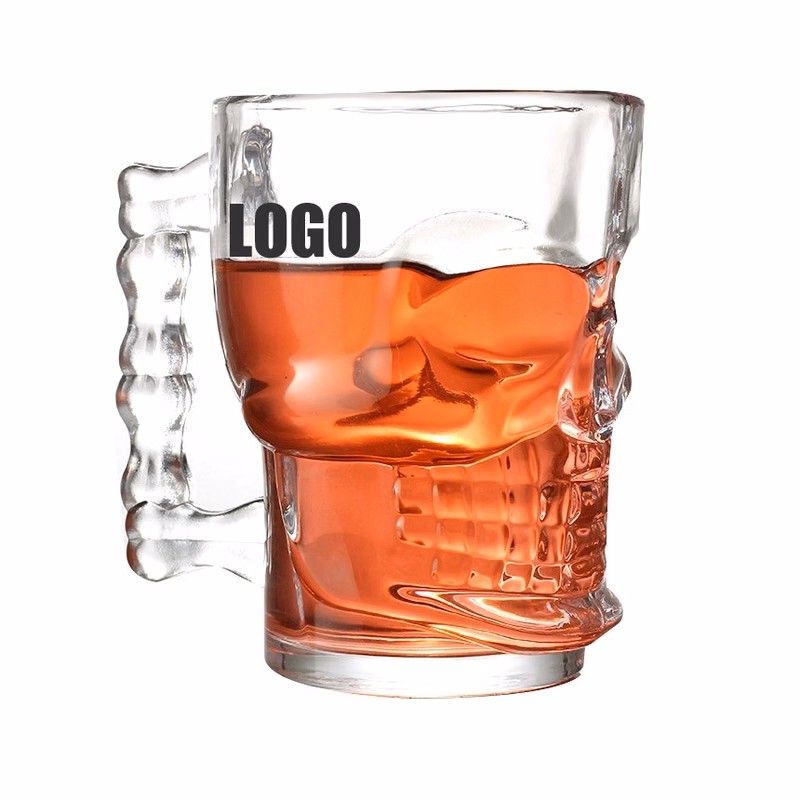 Custom 18 oz Skull Beer Mug
