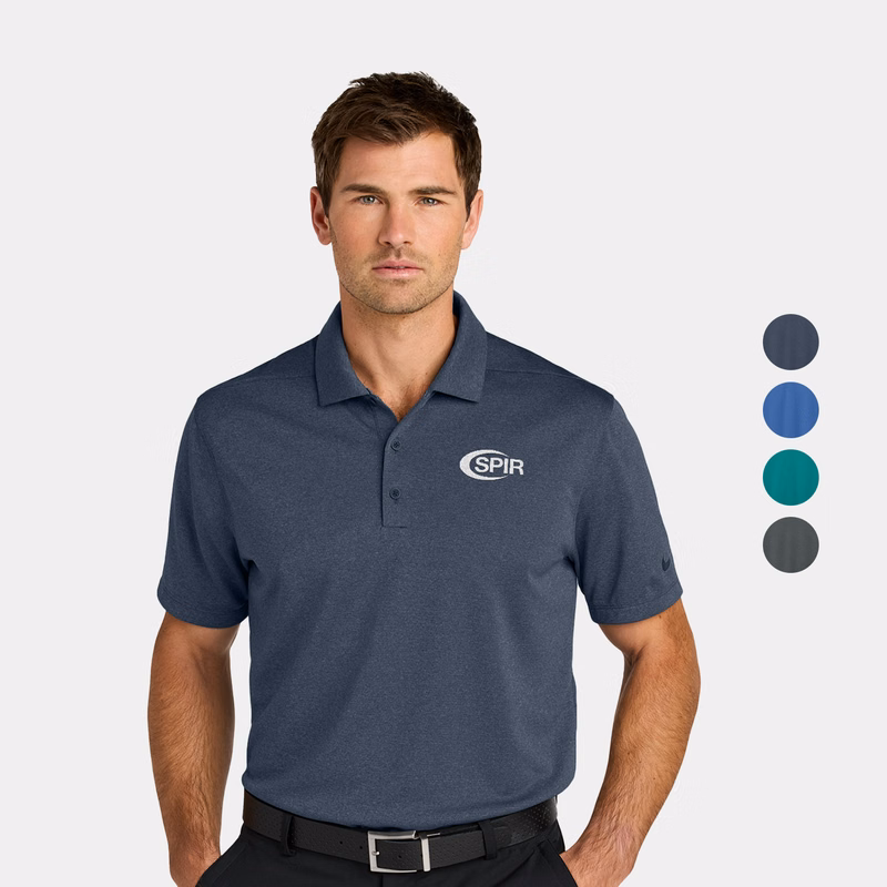 Nike Dri-FIT Smooth Heather Polo w/ Screen Print 4.4 oz.