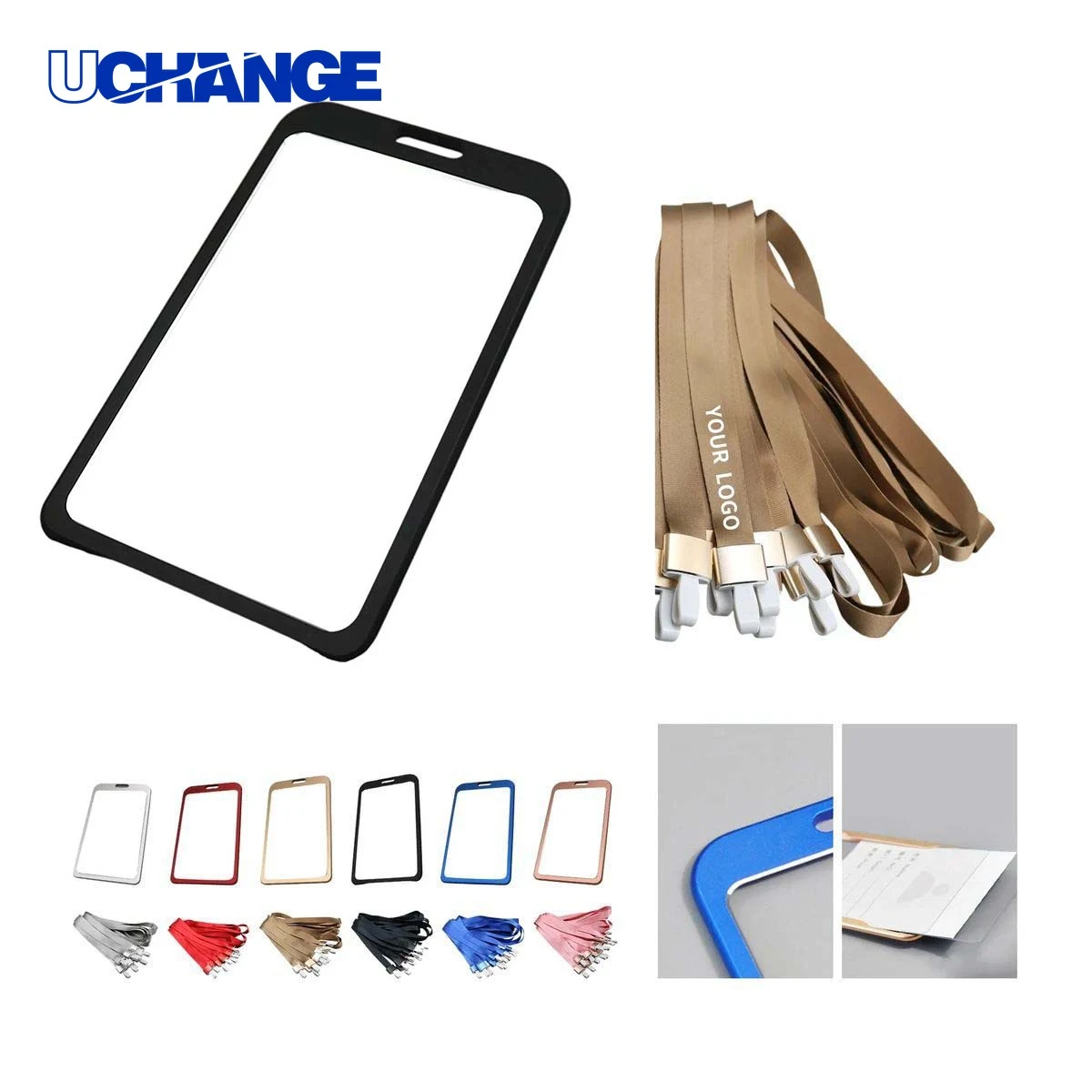 Metal ID Card Holder Case with Clip 1